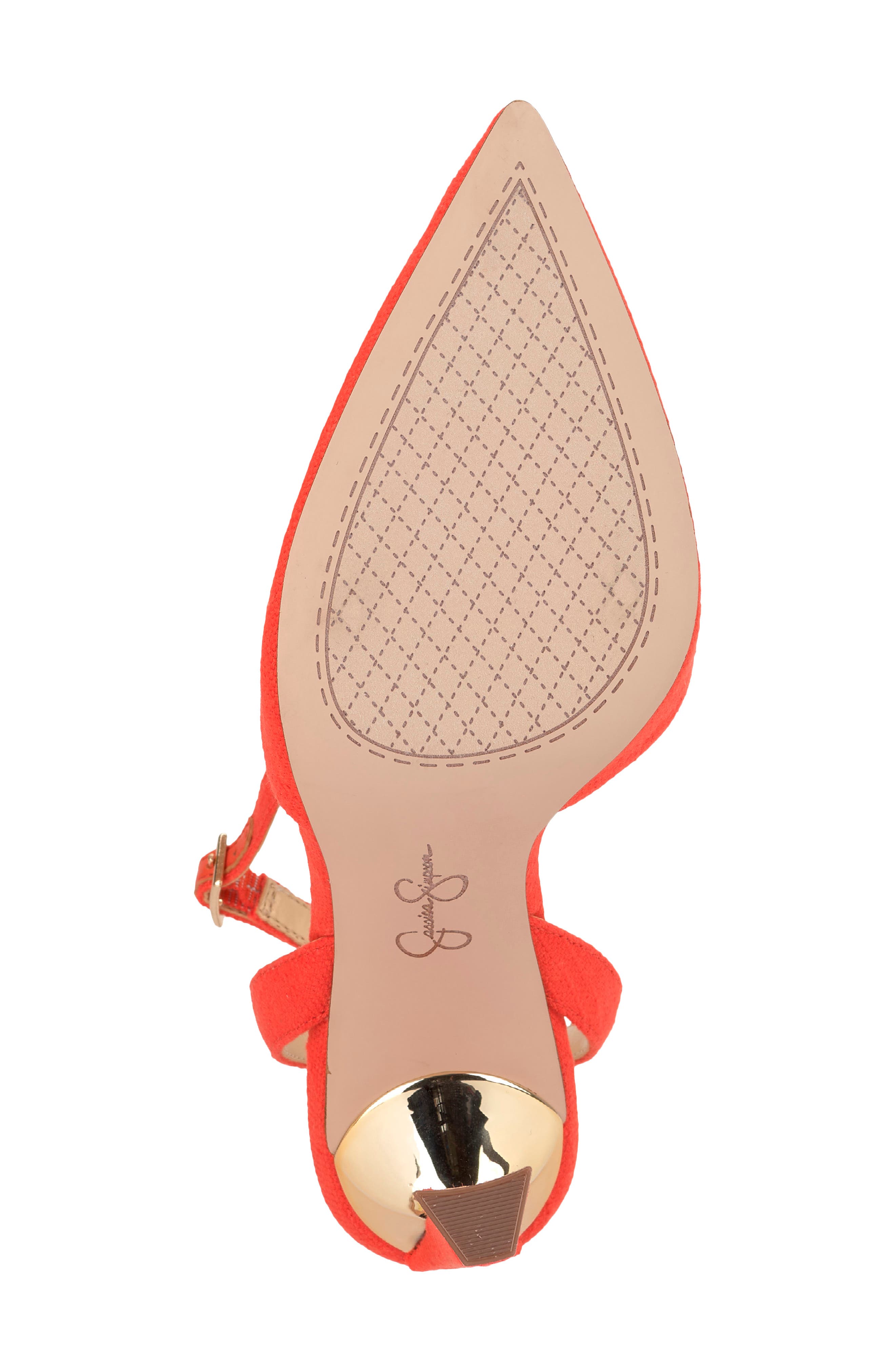 Jessica Simpson Ocanna Ankle Strap Pointed Toe Pump, Alternate, color, Orange 04