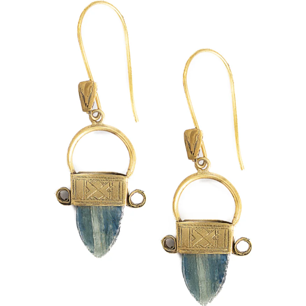 Kapoeta By Ambica Tuareg Kyanite Earring In Gold