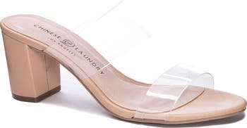Robinn Clear Strap Slide Sandal