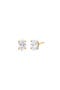 Lab Grown Diamond Oval Four Prong Stud Earring 14K