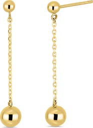 Bony Levy 14k Gold Ball Drop Earrings