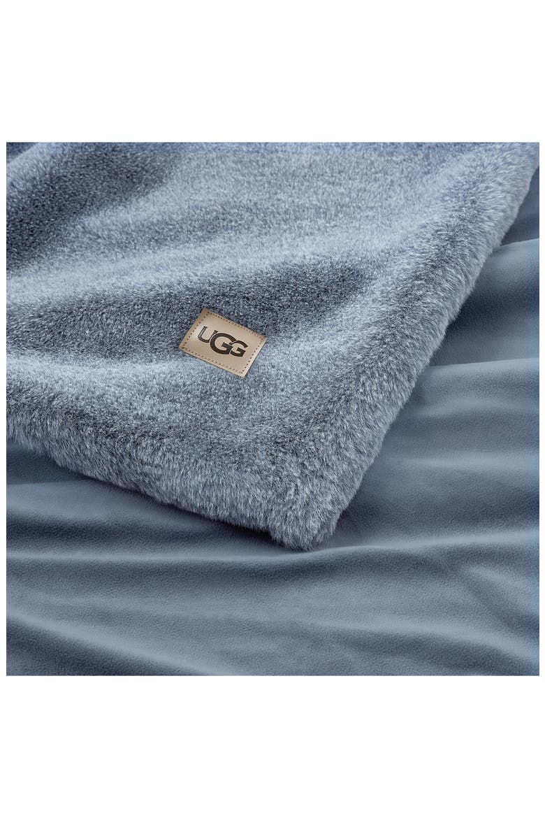 Matti Faux Fur Throw Blanket, Alternate, color, CYCLONE