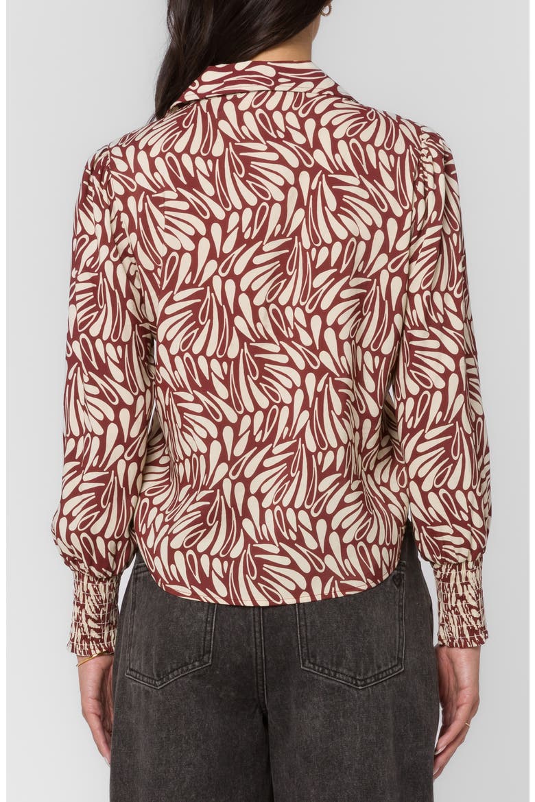 Kat Popover Top, Alternate, color, BORDEAUX