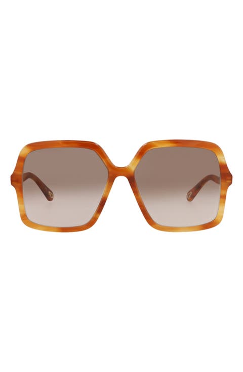 59mm Butterfly Sunglasses
