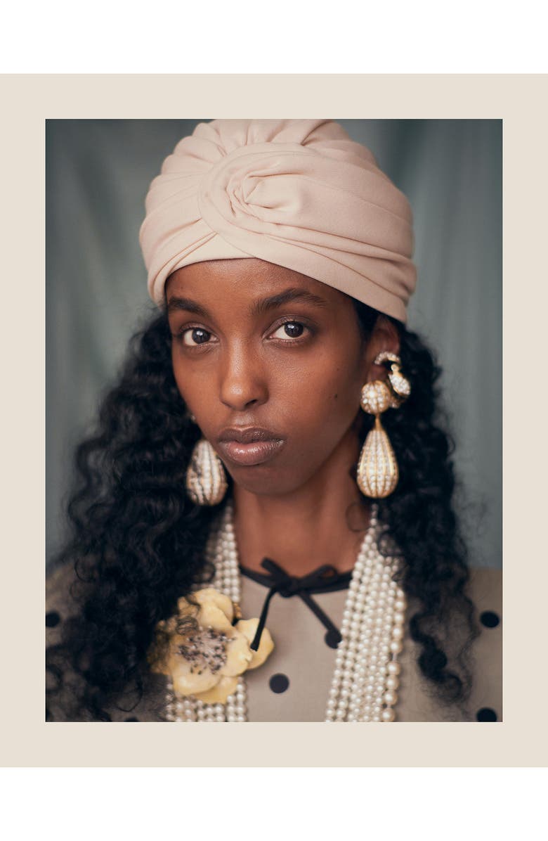 Valentino Garavani Virgin Wool Head Wrap, Alternate, color,