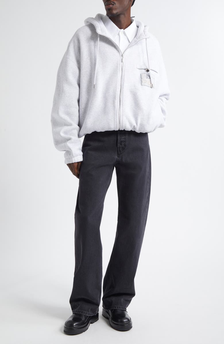 Jacquemus Le Hoodie Torneo Club Logo Patch Cotton Hoodie, Alternate, color,