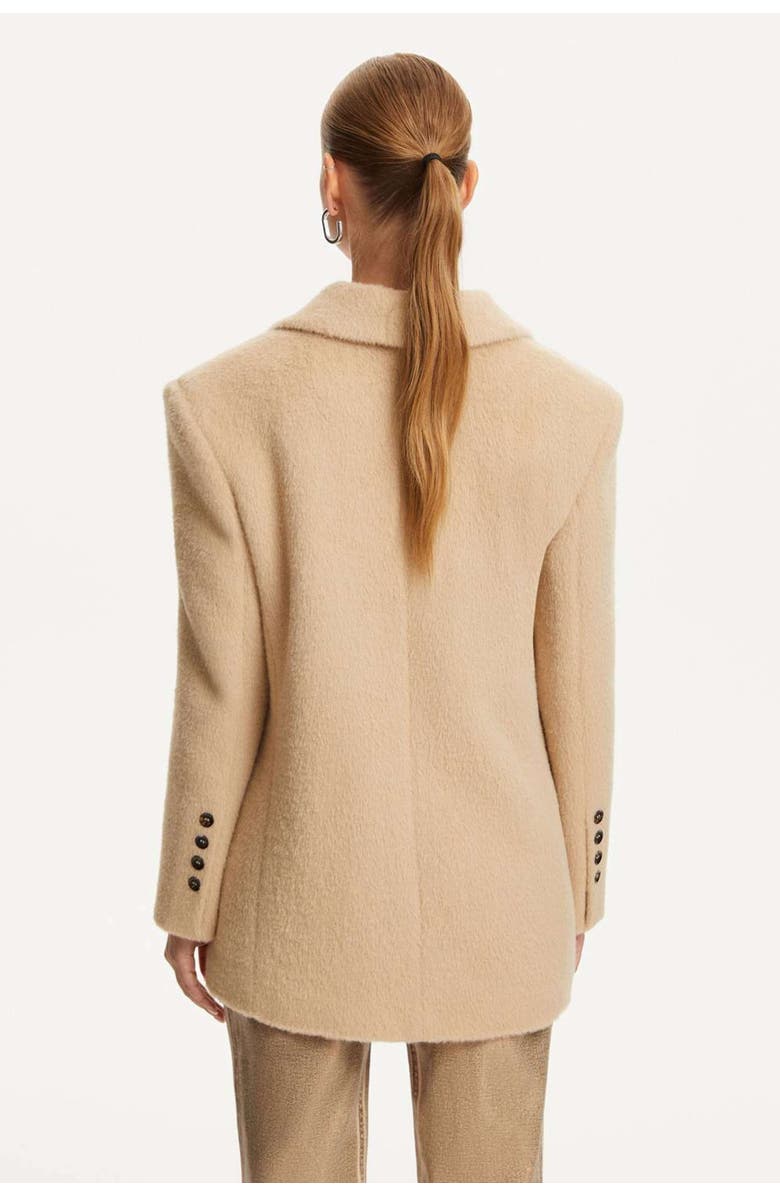 Nocturne Faux Fur Double-Breasted Jacket, Alternate, color, 