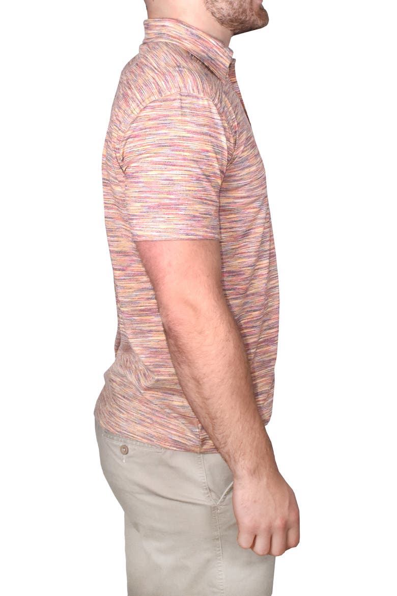Space Dye Polo, Alternate, color, ORANGE MULTI