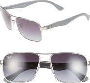 Ray-Ban 59mm Pilot Sunglasses