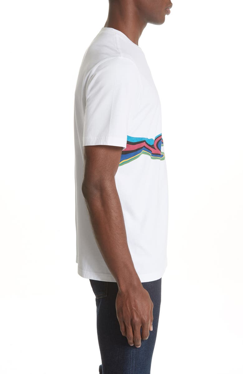 PS Paul Smith Colored Waves Graphic T-Shirt, Alternate, color, 