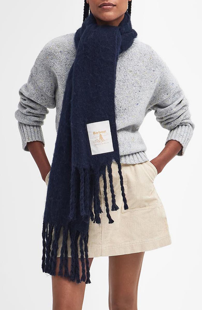 Barbour Ellison Fringe Scarf, Main, color,