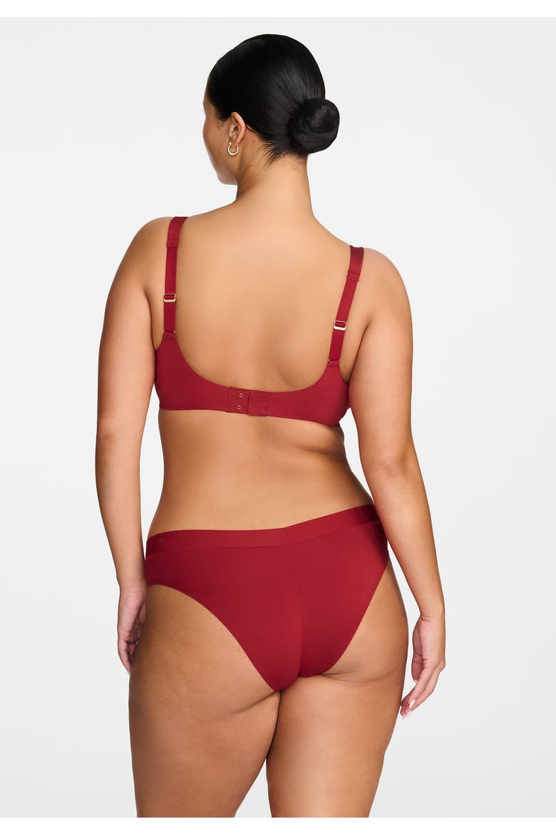 The Scoop Bra, Alternate, color, SCARLET