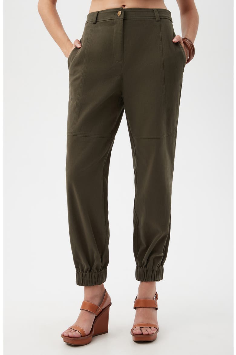Nala Stretch Cotton Joggers, Main, color, CROCODILE
