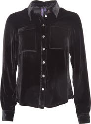 Lords of Harlech Sylvia Velvet Shirt