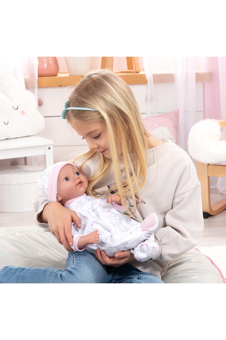 Reborn 15 Inch Baby Doll Set White Pink Elephant, Alternate, color, Multicolored