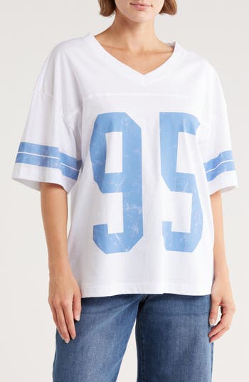 Hi Res '95 Collegiate Oversize Graphic T-shirt In White