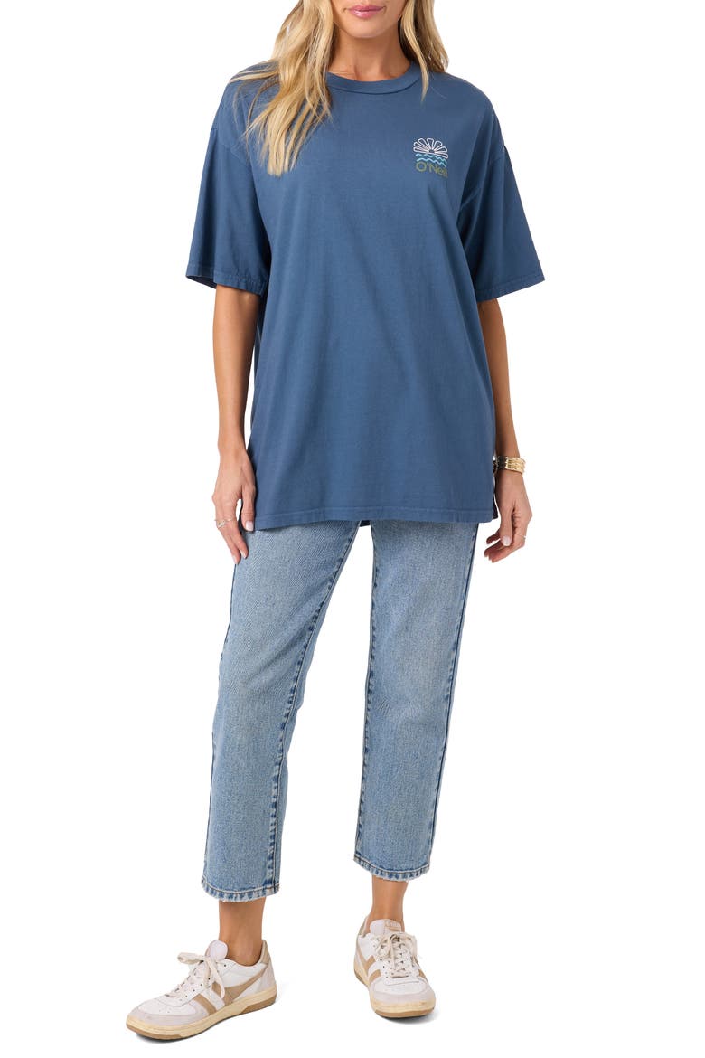 Horizon Oversize T-Shirt, Alternate, color, BLUE FUSION