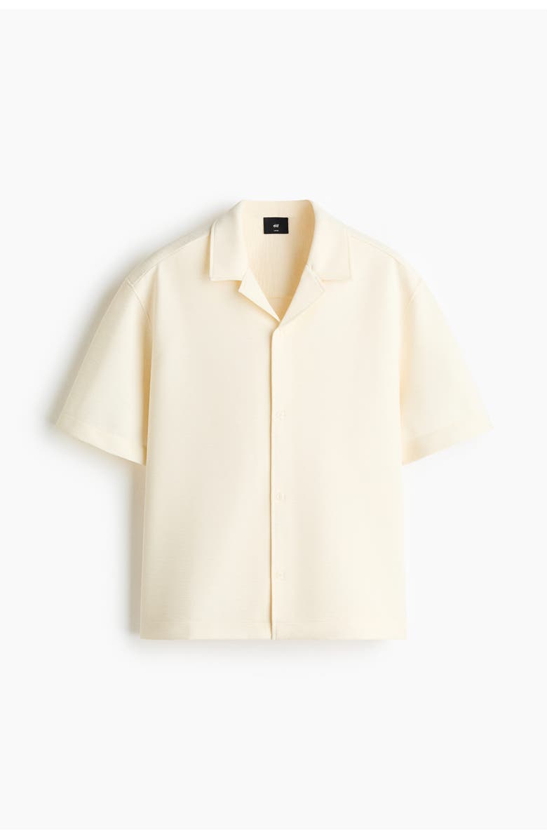 H&M Loose-fit resort shirt, Alternate, color, White