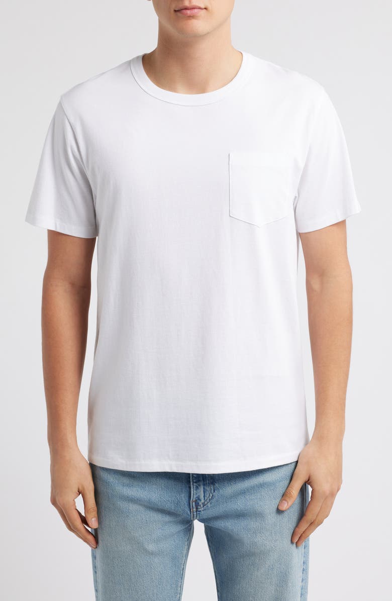Treasure & Bond Lived in Cotton Pocket T-Shirt, Main, color, White