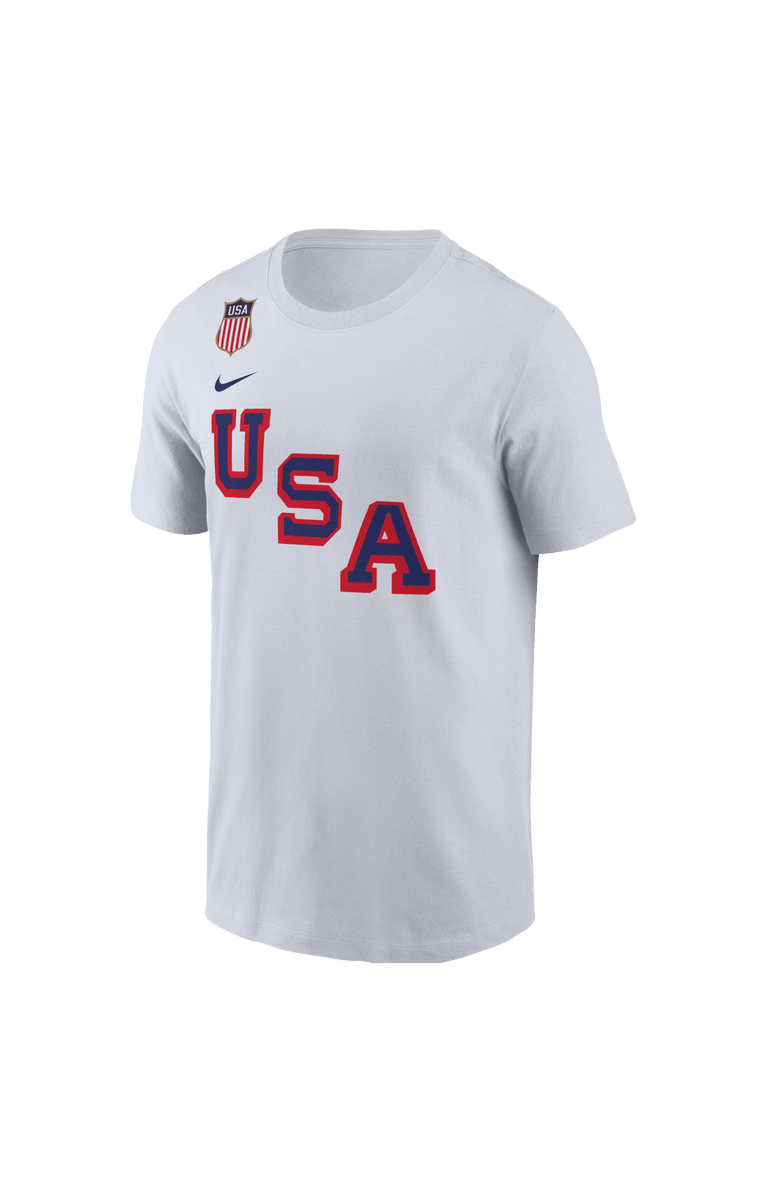 Nike Men's Nike Clayton Keller White USA Hockey 2026 Name & Number T-Shirt, Alternate, color, White