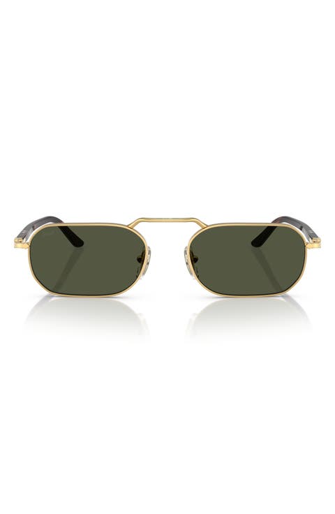 57mm Polarized Rectangular Sunglasses