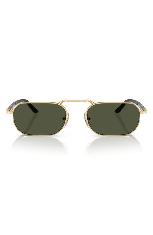 Persol Rectangle-frame Sunglasses In Gold/green