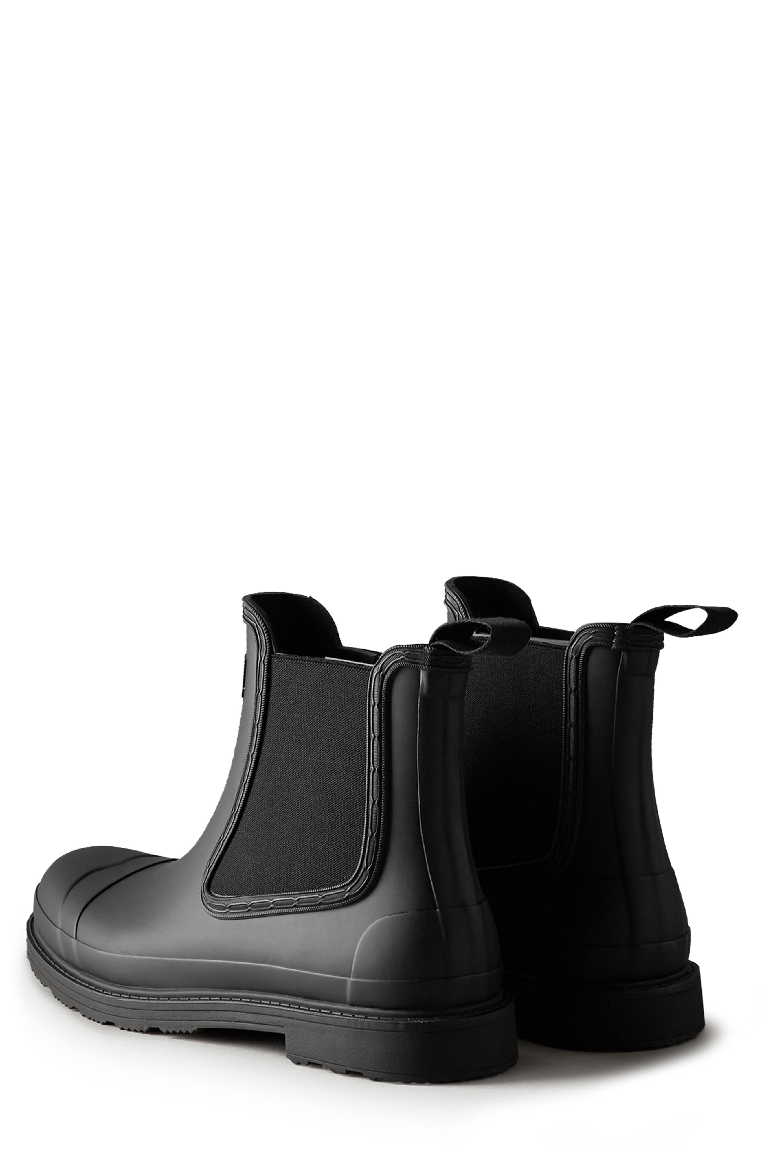 Hunter Commando Waterproof Chelsea Boot, Alternate, color, 