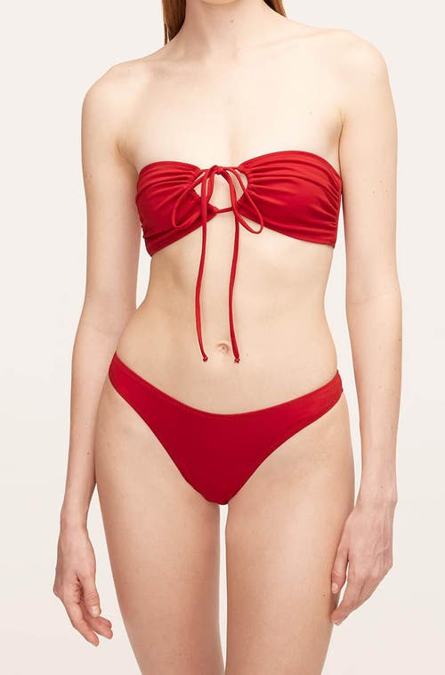 Rebecca Taylor Solid Halter Bikini Bottom In Rabararo