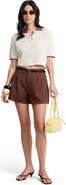 Onia Cropped Knit Polo