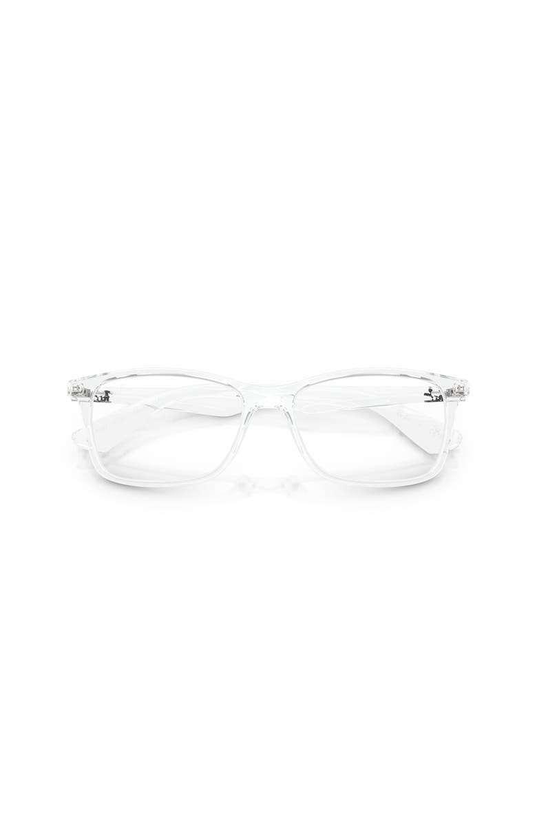 Ray-Ban 56mm Square optical glasses, Alternate, color, Transparent