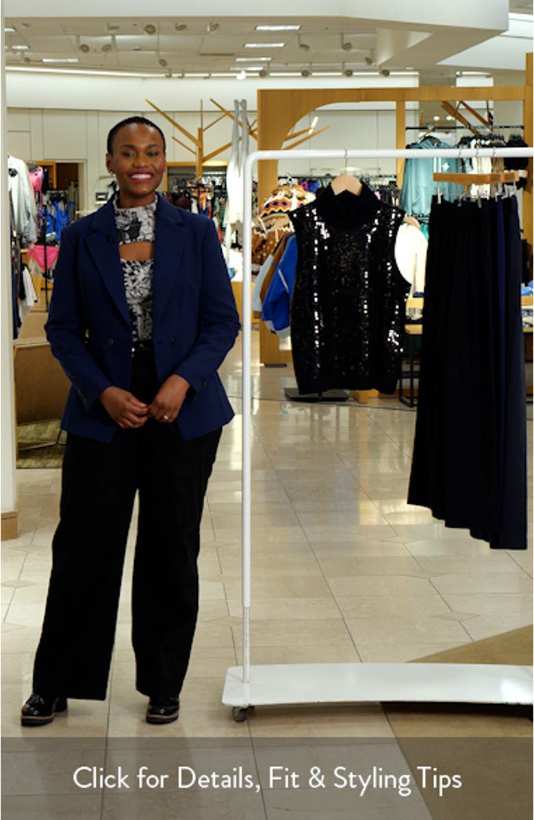 Sequin Turtleneck Sleeveless Sweater, sales video thumbnail