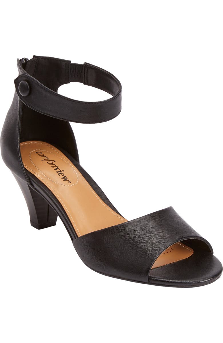 Comfortview The Fallon Sandal, Main, color, Black