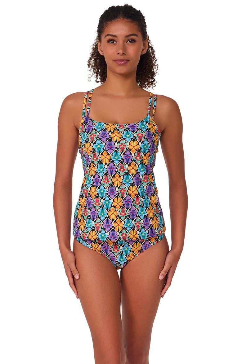 Taylor Tankini Swimsuit Top - D Cup, Main, color, Trellis Blooms