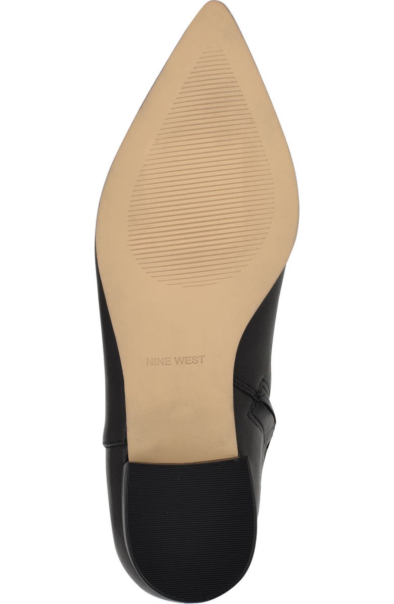 Nine West Morgin Pointed Toe Knee High Boot, Alternate, color, Black