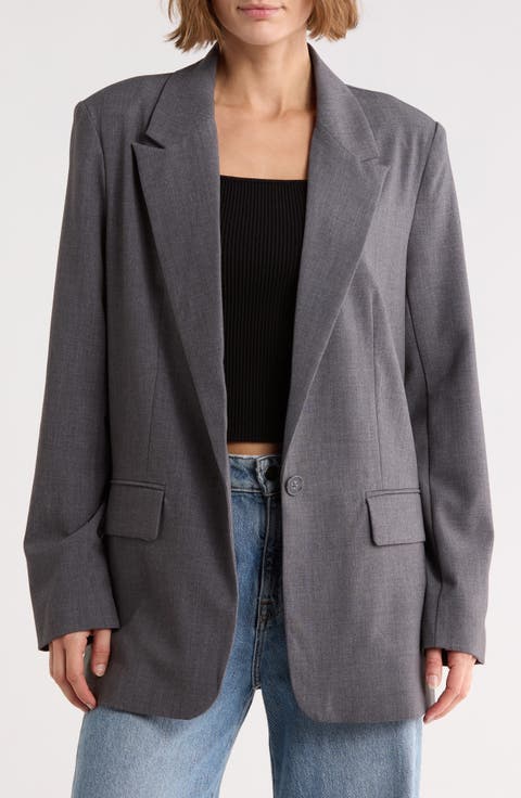 Oversize Peak Lapel Blazer