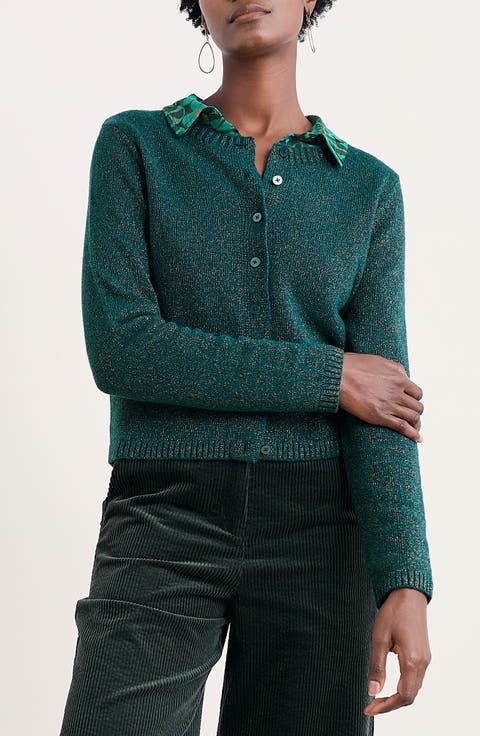 Tern Tide Sparkle Merino Wool Blend Cardigan