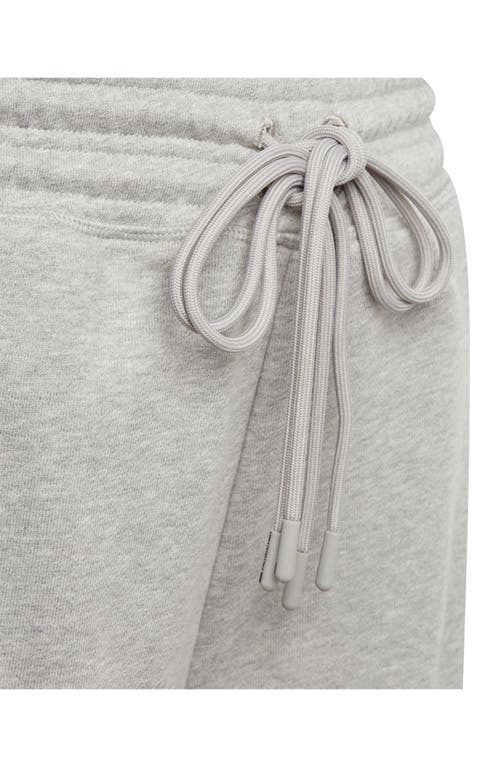 Adidas By Stella Mccartney Truecasuals Organic Cotton Drawstring Sweat Shorts In Gray