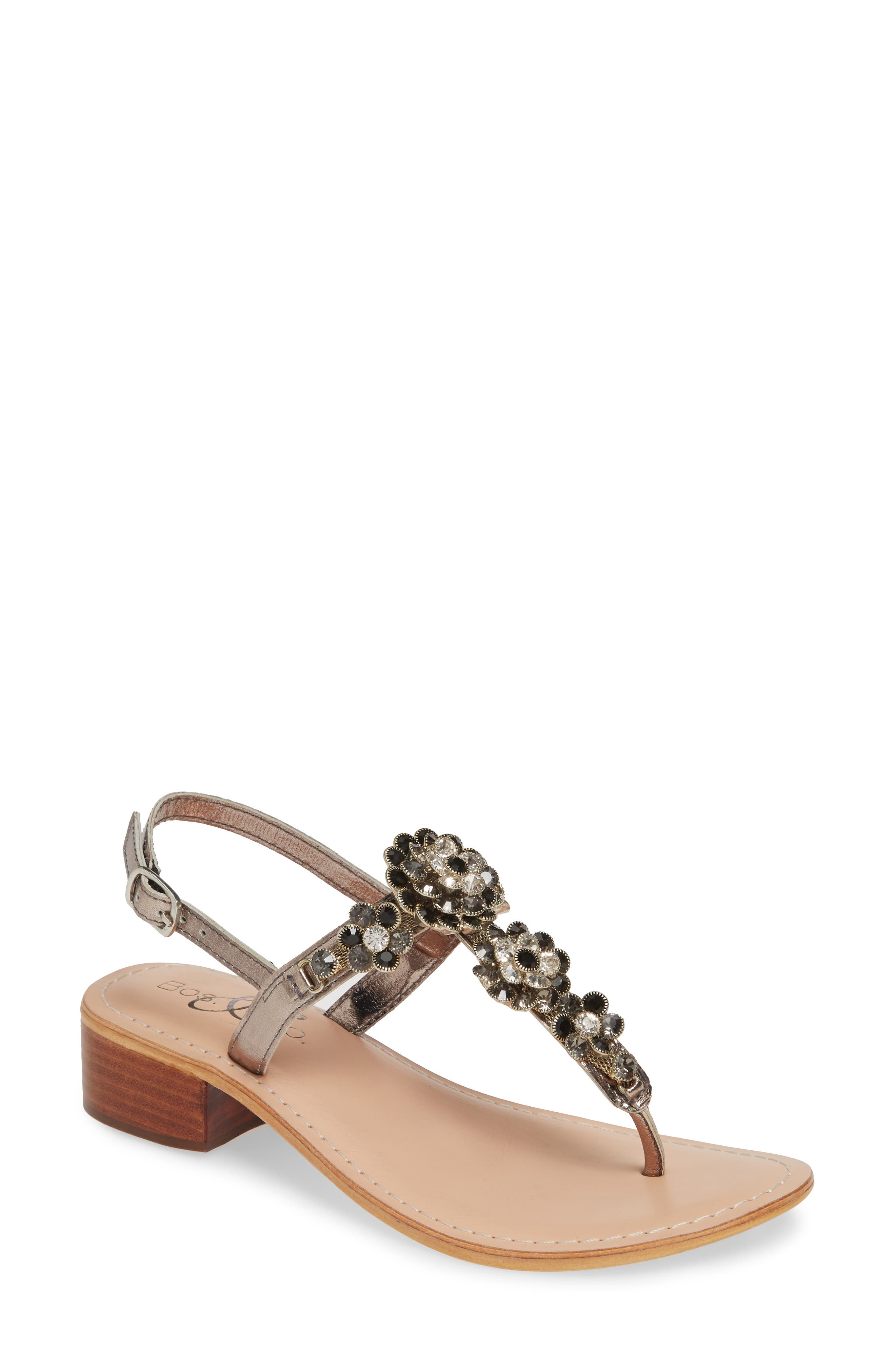 Bos. & Co. Wyn Embellished Sandal, Main, color, 