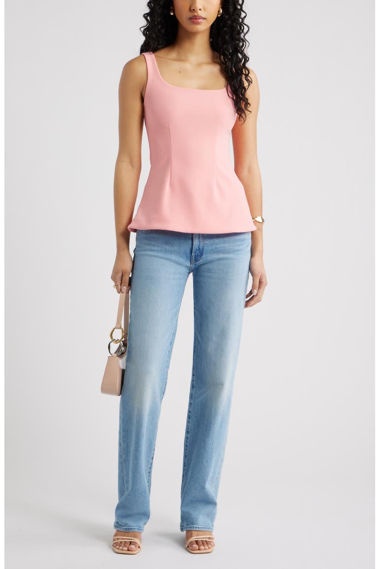 Flared Tank, Alternate, color, PINK FLAMINGO