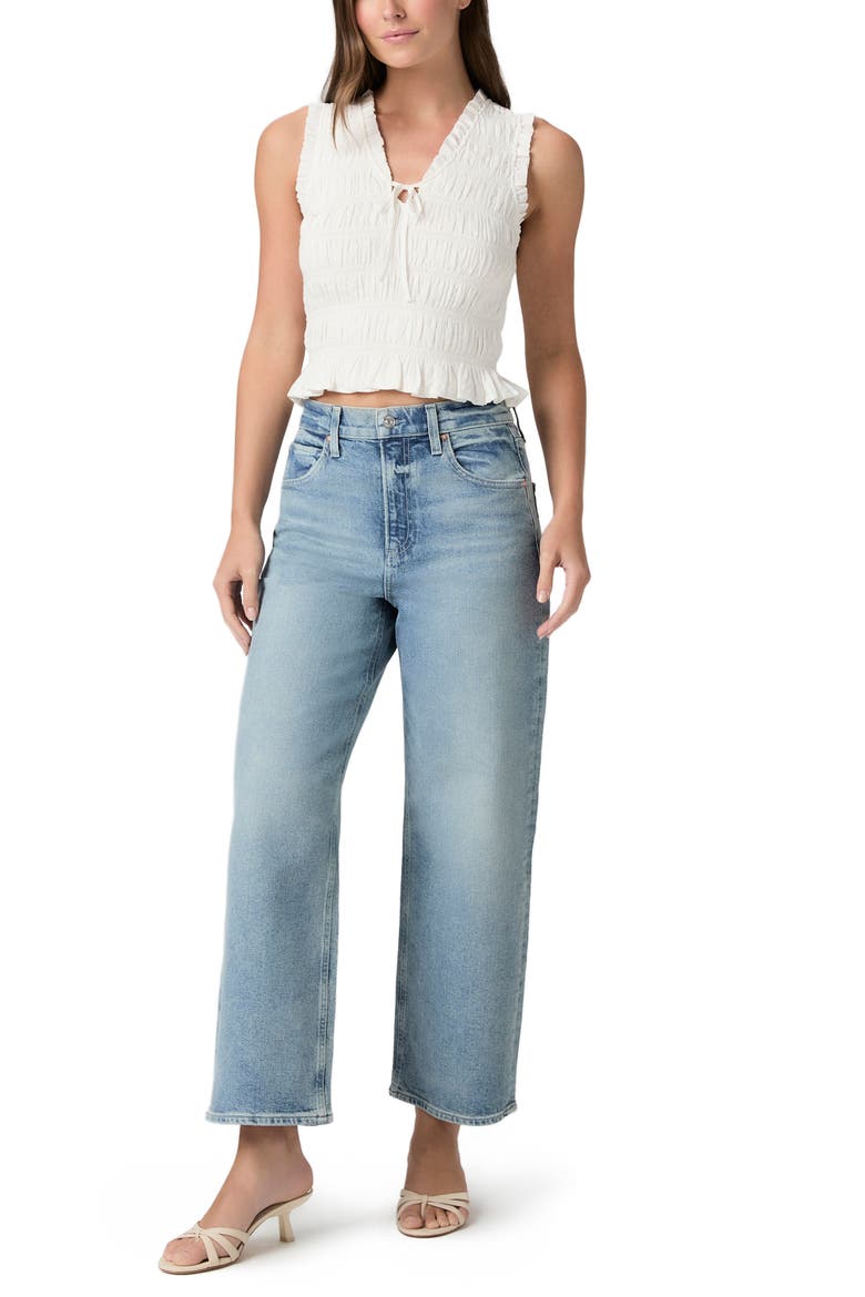 Cameron High Waist Ankle Straight Leg Jeans, Alternate, color, LOW KEY