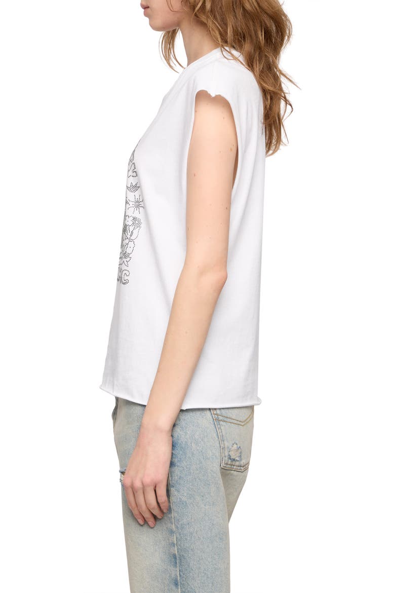 Cloe Embellished Tee, Alternate, color, WHITE