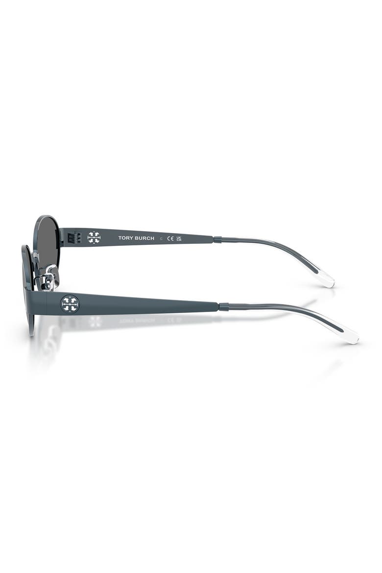 54mm Oval Sunglasses, Alternate, color, NAVY / DARK GREY FLASH