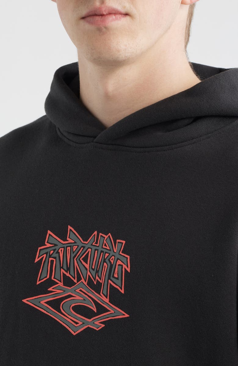 Rip Curl Liquid Trips Graphic Hoodie, Alternate, color, Washed Black