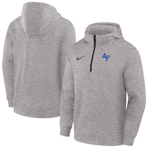 Men's Nike Gray Air Force Falcons Coaches Dri-FIT Half-Zip Hoodie