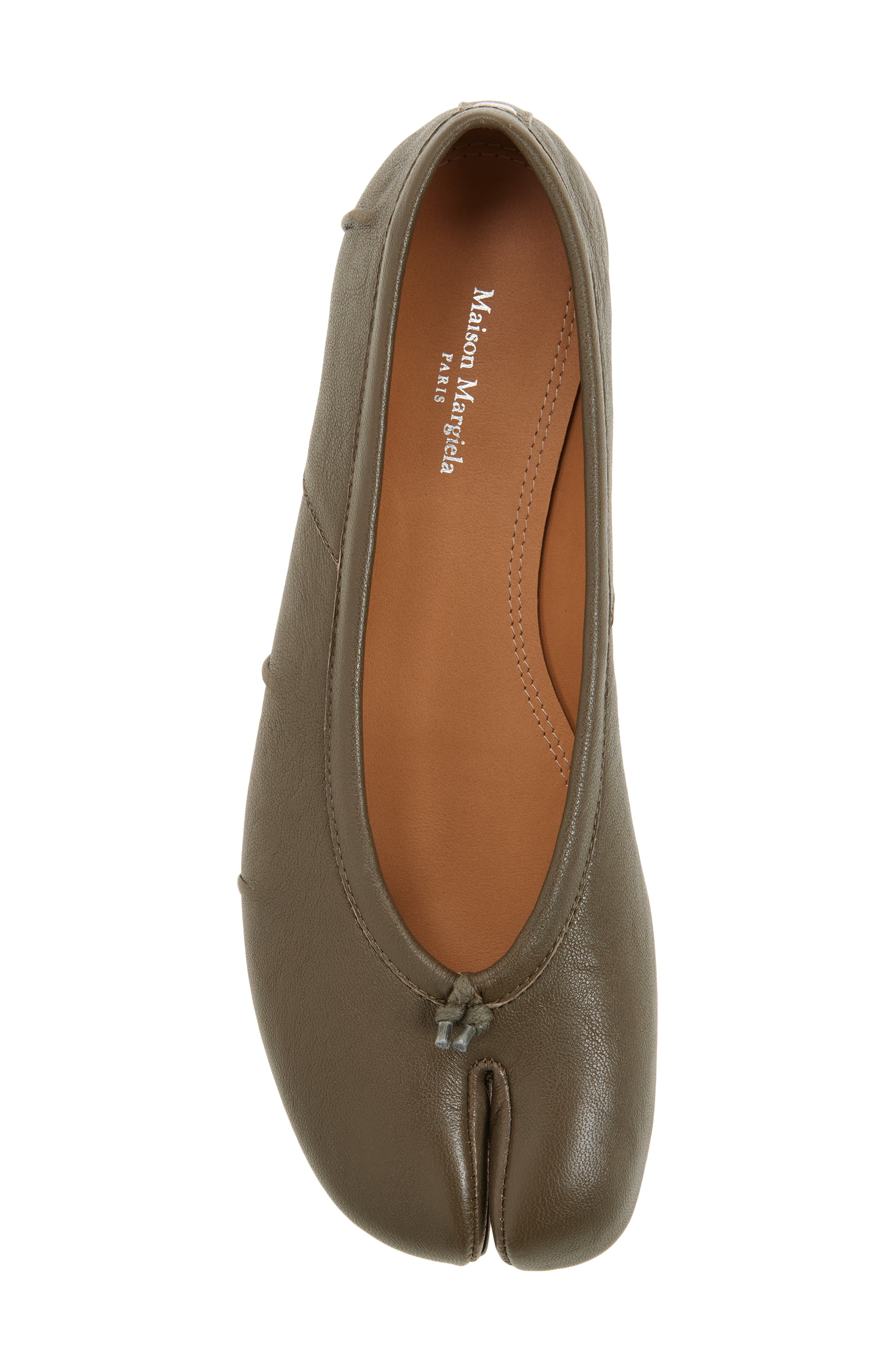 Maison Margiela Tabi Ballet Flat, Alternate, color, Brown