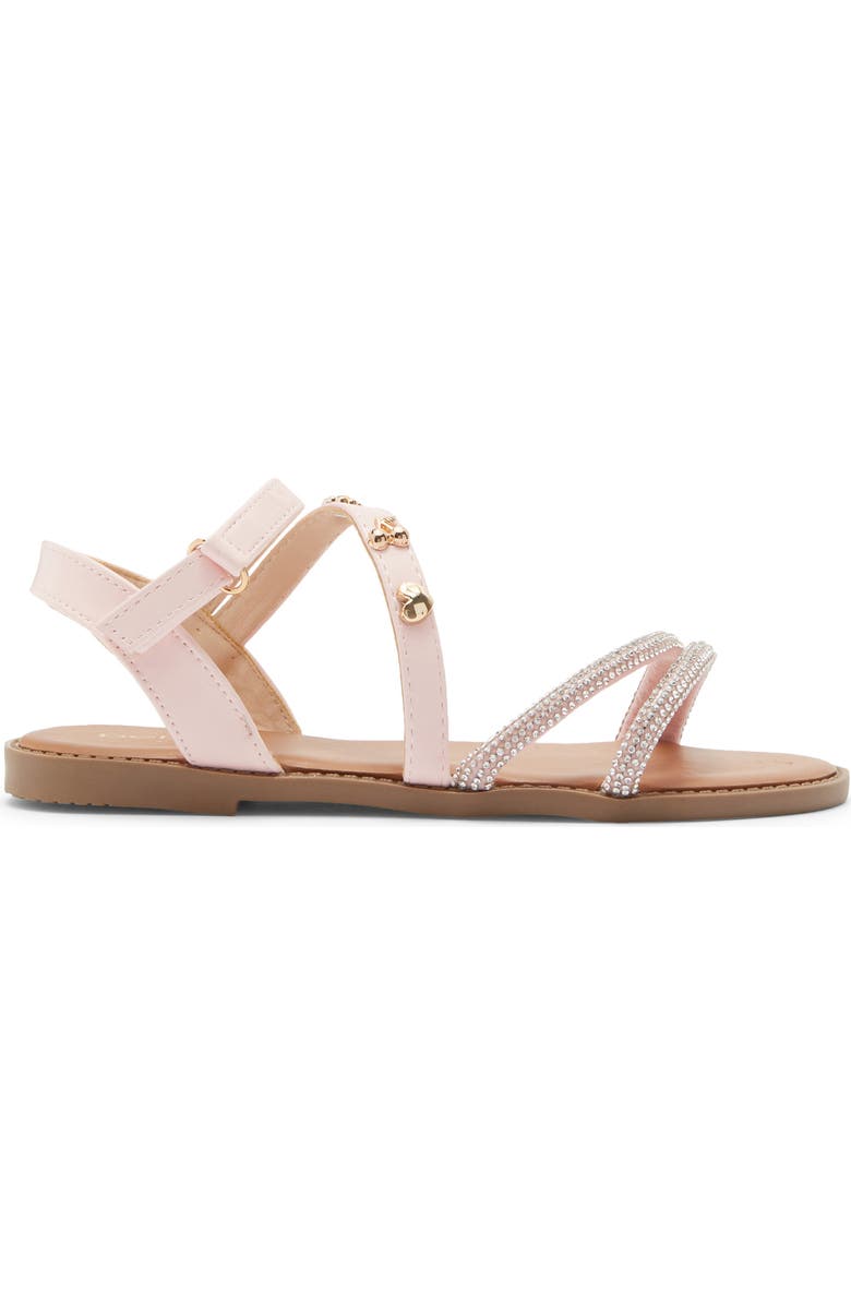 bebe Kids' Rhinestone Strappy Sandal, Alternate, color, Blush