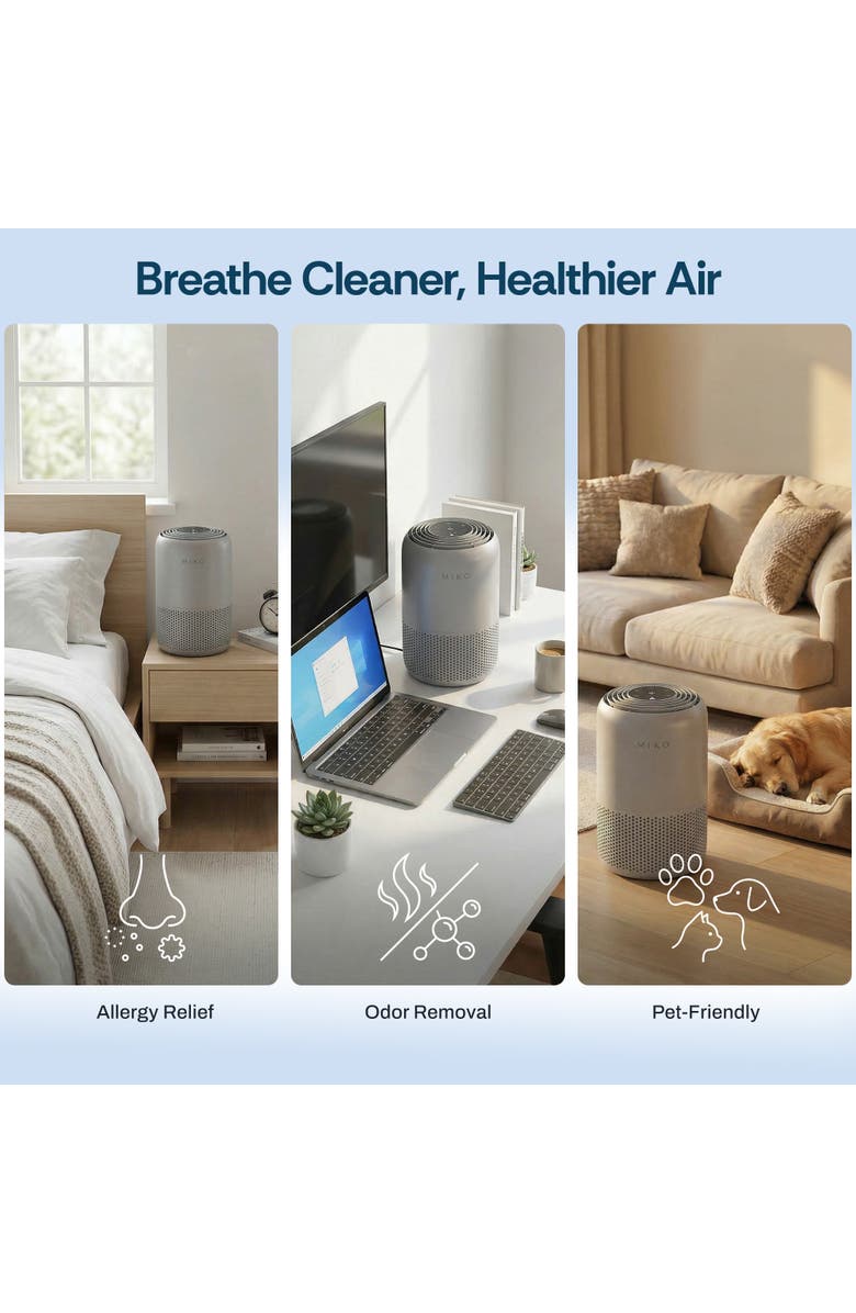 MIKO Ibuki+ Replacement Air Purifier Filter, Alternate, color, White