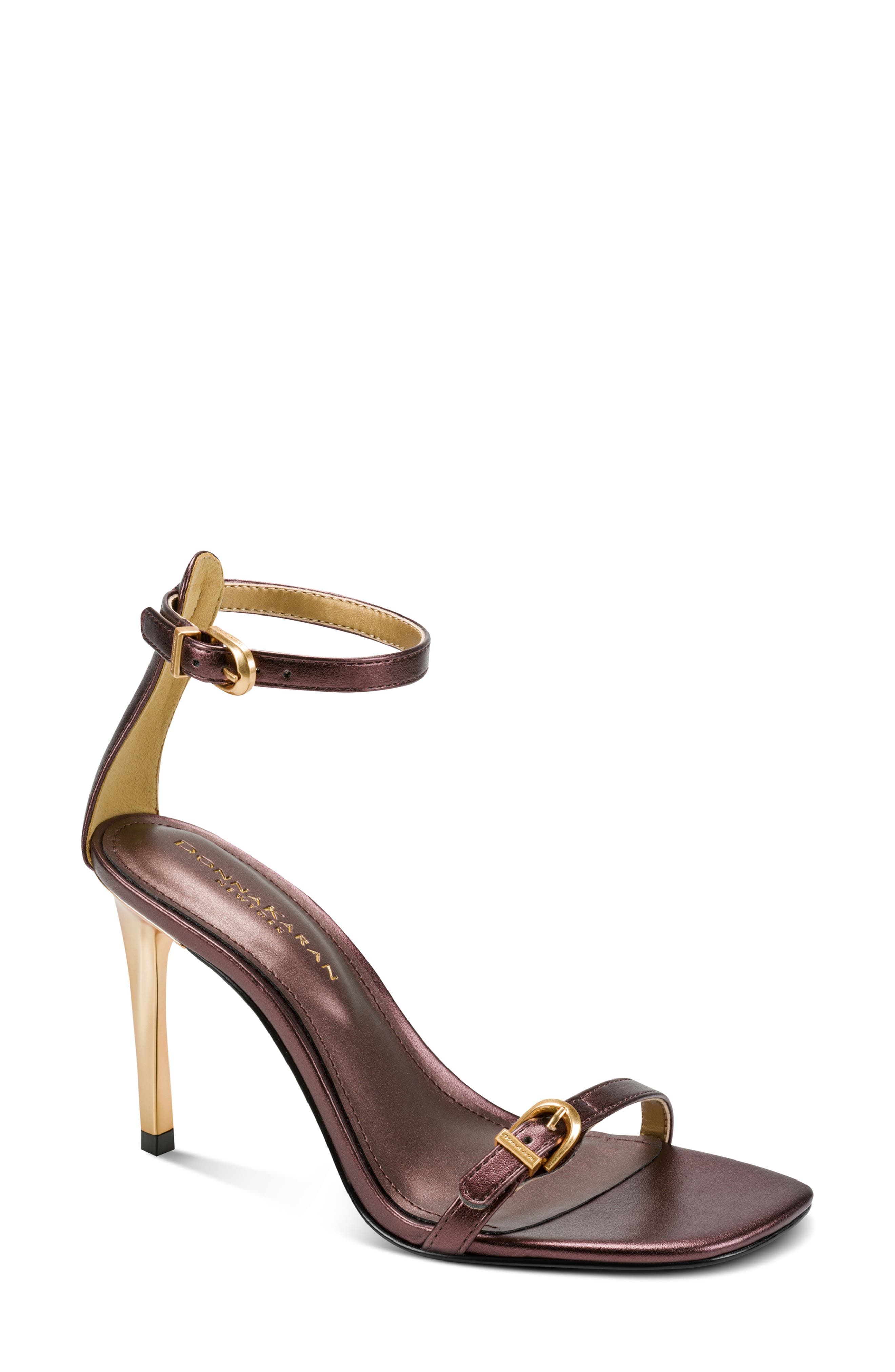 Pryce Metallic Ankle Strap Sandal, Main, color, DARK COPPER