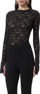AFRM Kaylee Semisheer Floral Lace Top