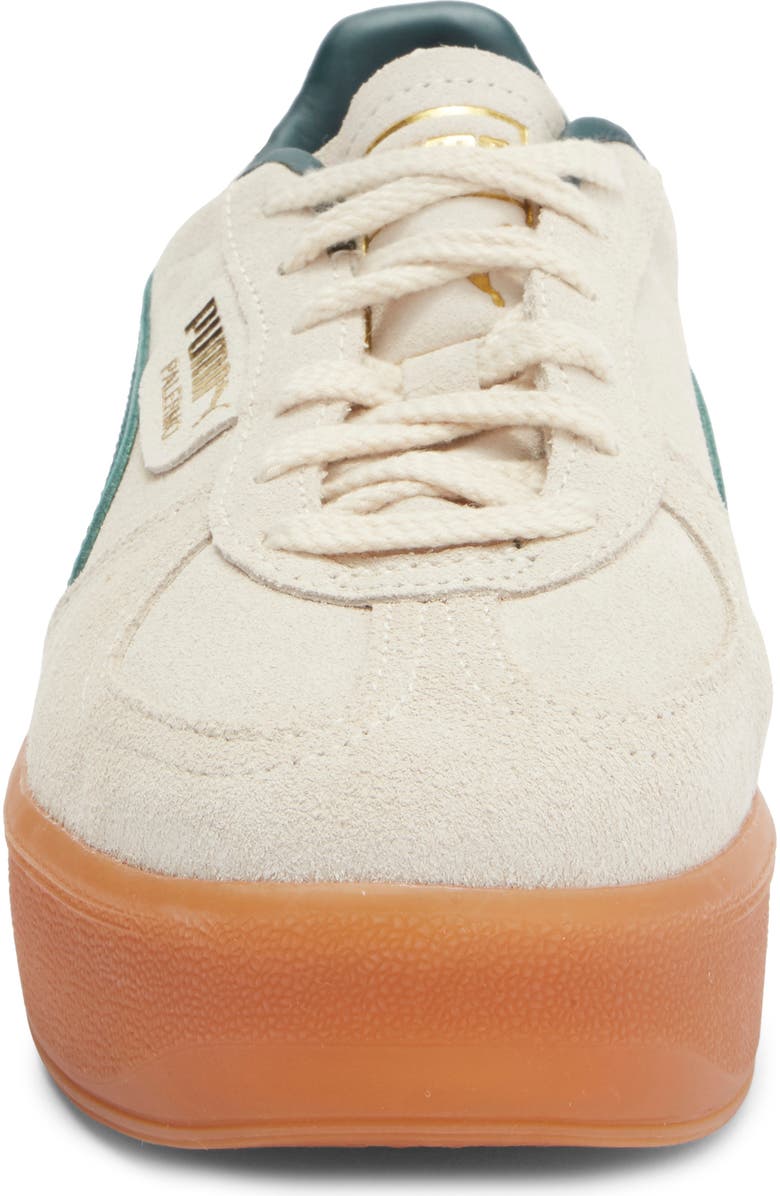 PUMA Palermo Elevata Platform Sneaker, Alternate, color, Alpine Snow/ Green Terrain